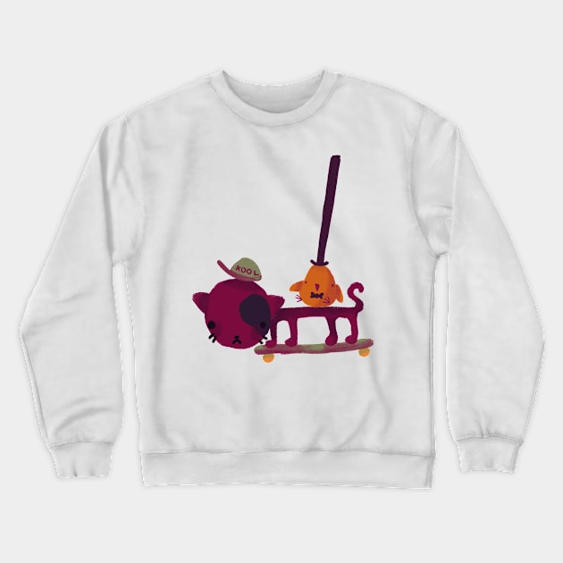 Kool Kat Crewneck Sweatshirt by Tomato Frog